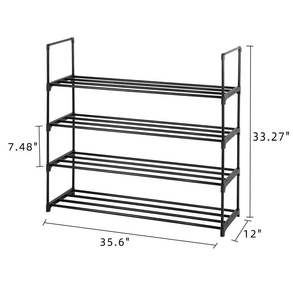 Kitcheniva Metal Shoe Racks Storage Organizer 4 Tiers