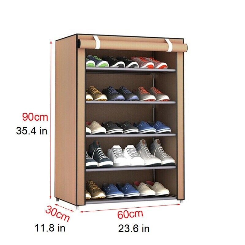 Kitcheniva 6-Layer 5-Shelf Shoes Cabinet Storage Organizer Shoe Rack