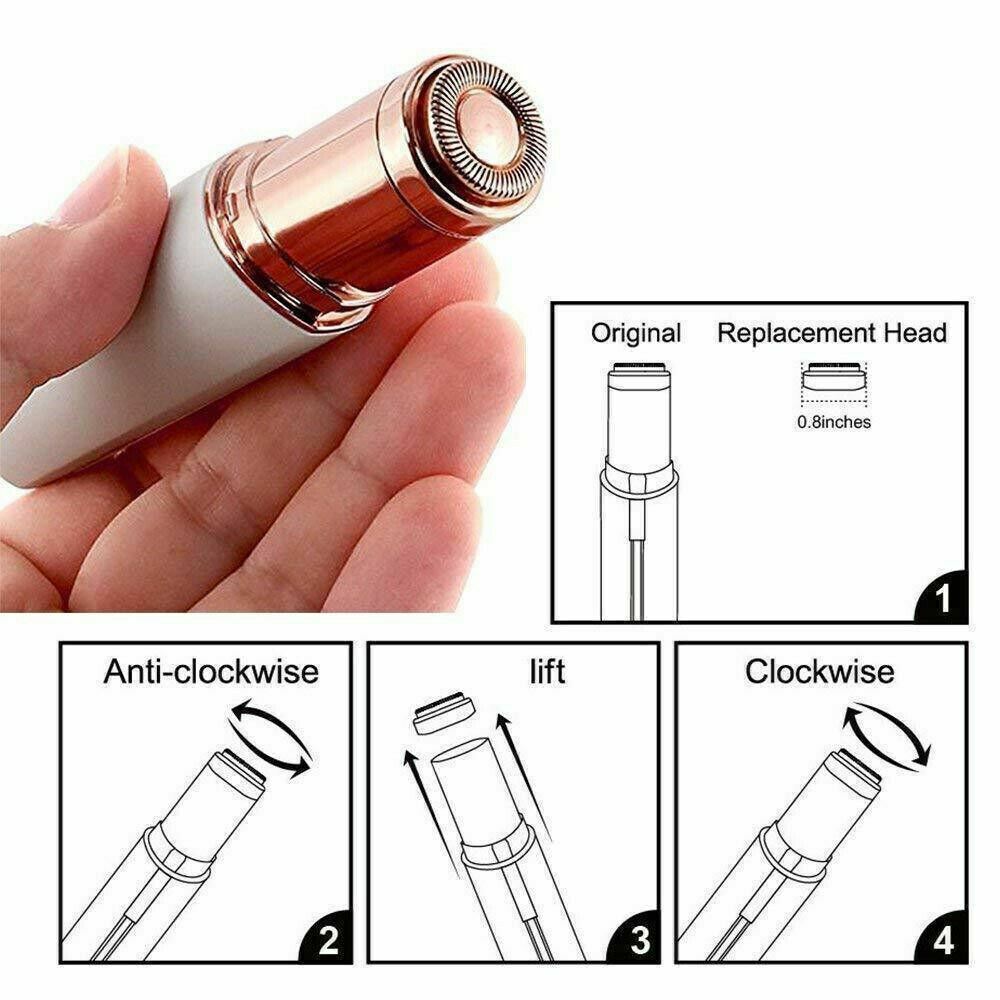 Kitcheniva Flawless Hair Remover 4-Pieces Replacement Heads Count