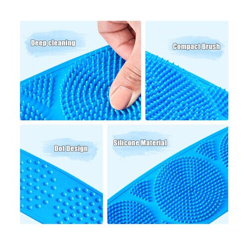 Kitcheniva Silicone Bath Towel Back Brush Scrubber Exfoliating Scrub Body Wash Dual Side