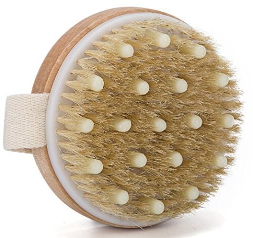 Kitcheniva Premium Natural Bristle Wooden Bath Brush Spa Scrubber