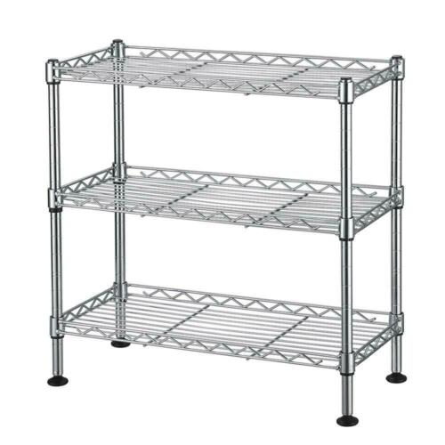 Kitcheniva Wire Shelving Rack Shelf Adjustable 3 Tier