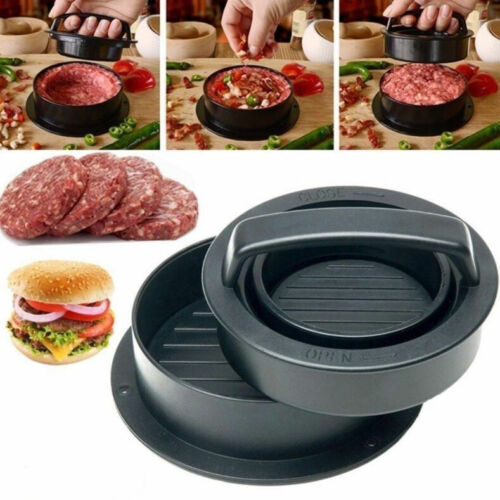 Kitcheniva Non Stick 3-In-1 Stuffed Burger Press Hamburger Patty Mold Maker Slider BBQ