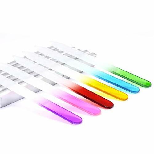 Kitcheniva 6-Pieces Double Sided Crystal Glass Nail Files