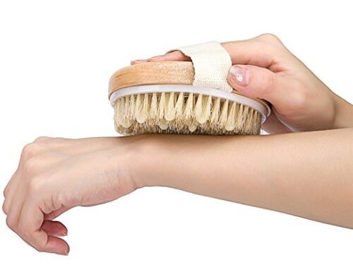 Kitcheniva Premium Natural Bristle Wooden Bath Brush Spa Scrubber