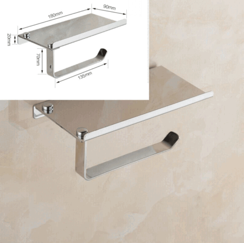 Kitcheniva Toilet Paper Holder With Storage Shelf