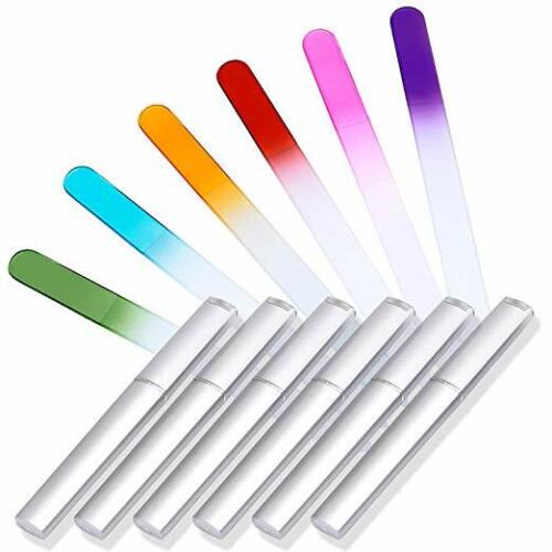 Kitcheniva 6-Pieces Double Sided Crystal Glass Nail Files