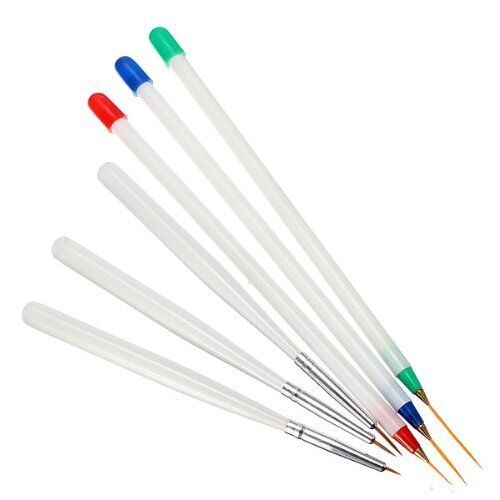 Kitcheniva 6-Pieces Acrylic French Nail Art Pen Brush