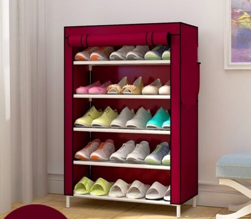 Kitcheniva 6-Layer 5-Shelf Shoes Cabinet Storage Organizer Shoe Rack