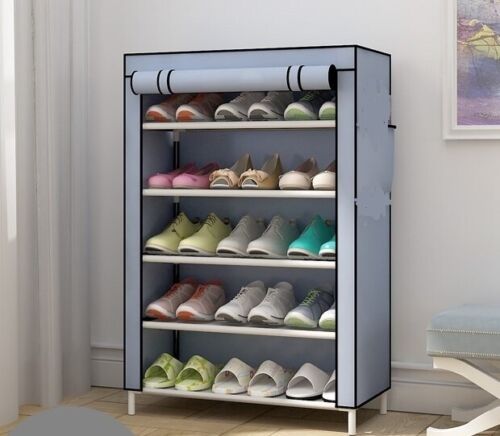 Kitcheniva 6-Layer 5-Shelf Shoes Cabinet Storage Organizer Shoe Rack