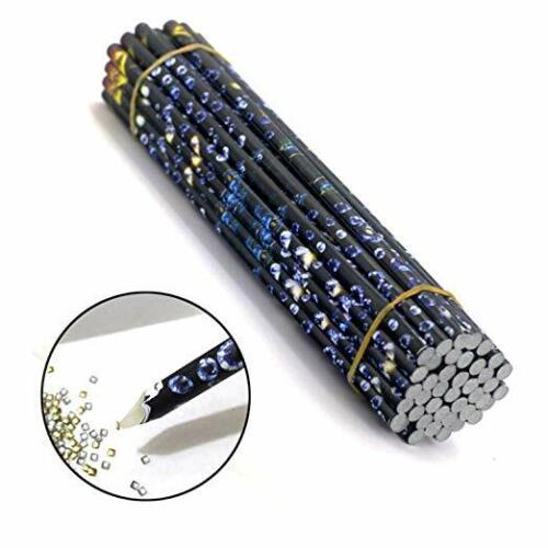 Kitcheniva 2-Pieces Gem Crystal Rhinestones Picker Pencil Nail Art