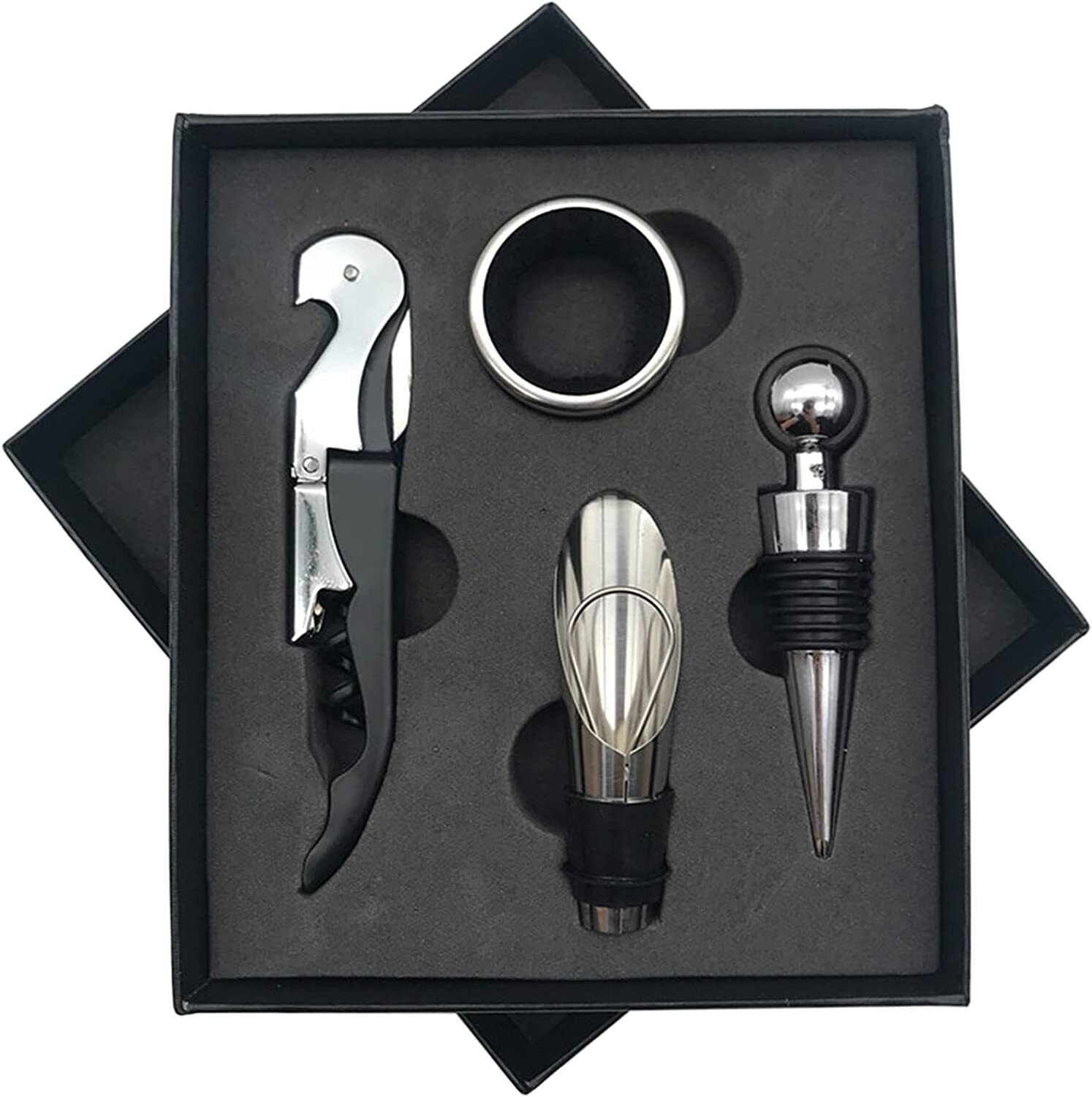 Kitcheniva Black Wine Corkscrew Set