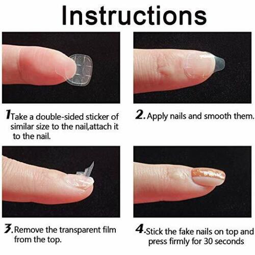 Kitcheniva Nail Manicure Double Sided Adhesive Clear Tape