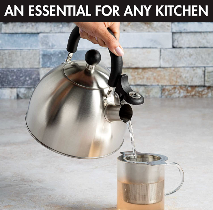 Kitcheniva 2 Liter Stainless Steel Whistling Tea Kettle