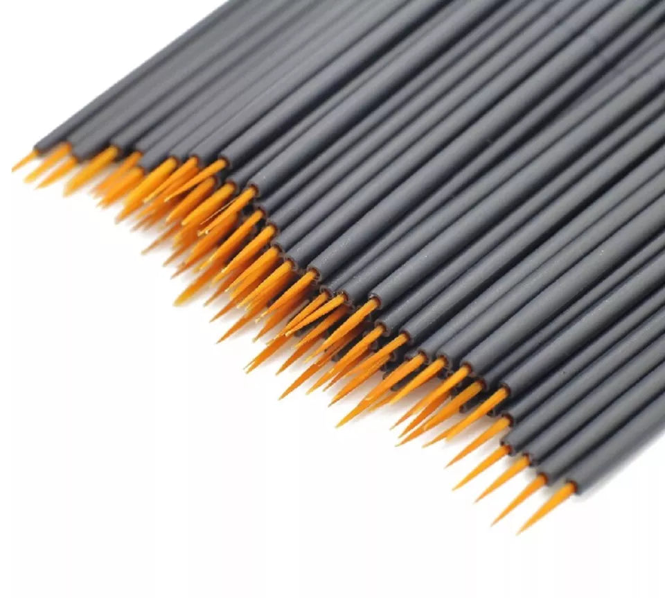 Kitcheniva Disposable Fine Tip Eyeliner Brushes 100 Pcs