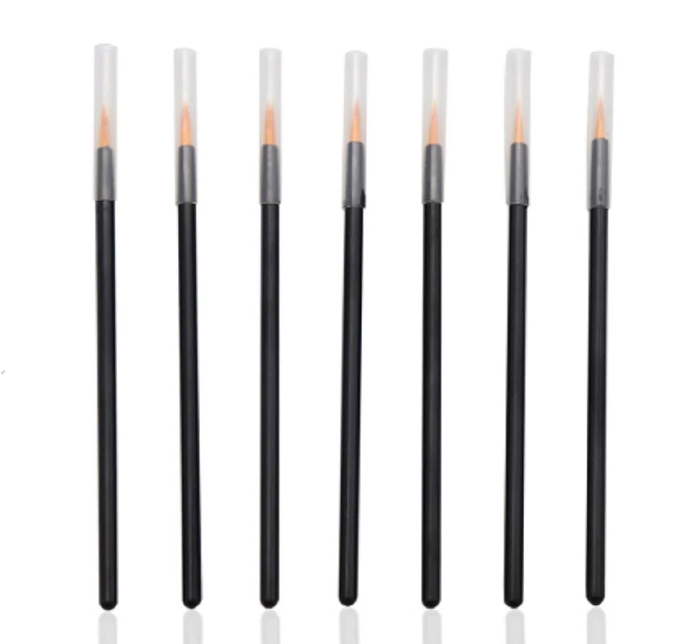 Kitcheniva Disposable Fine Tip Eyeliner Brushes 100 Pcs