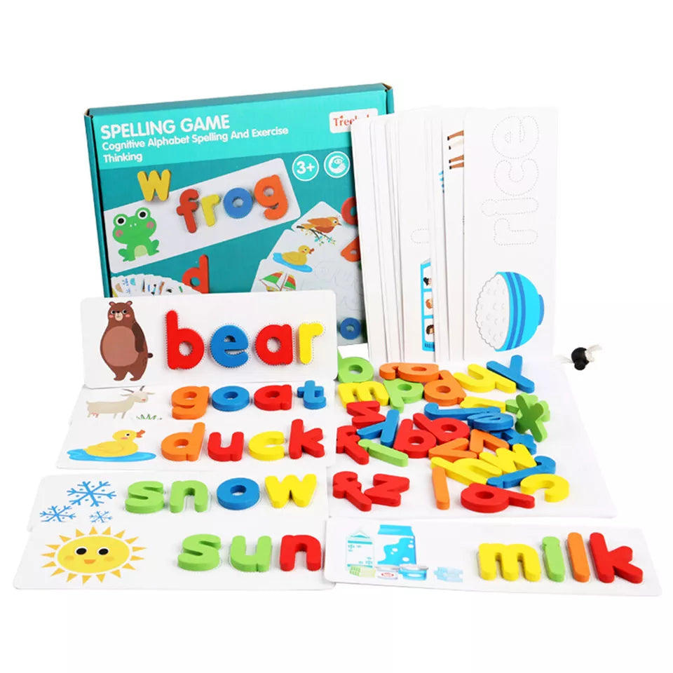 Kitcheniva Kids Flash Cards Spelling Games Learning Toys