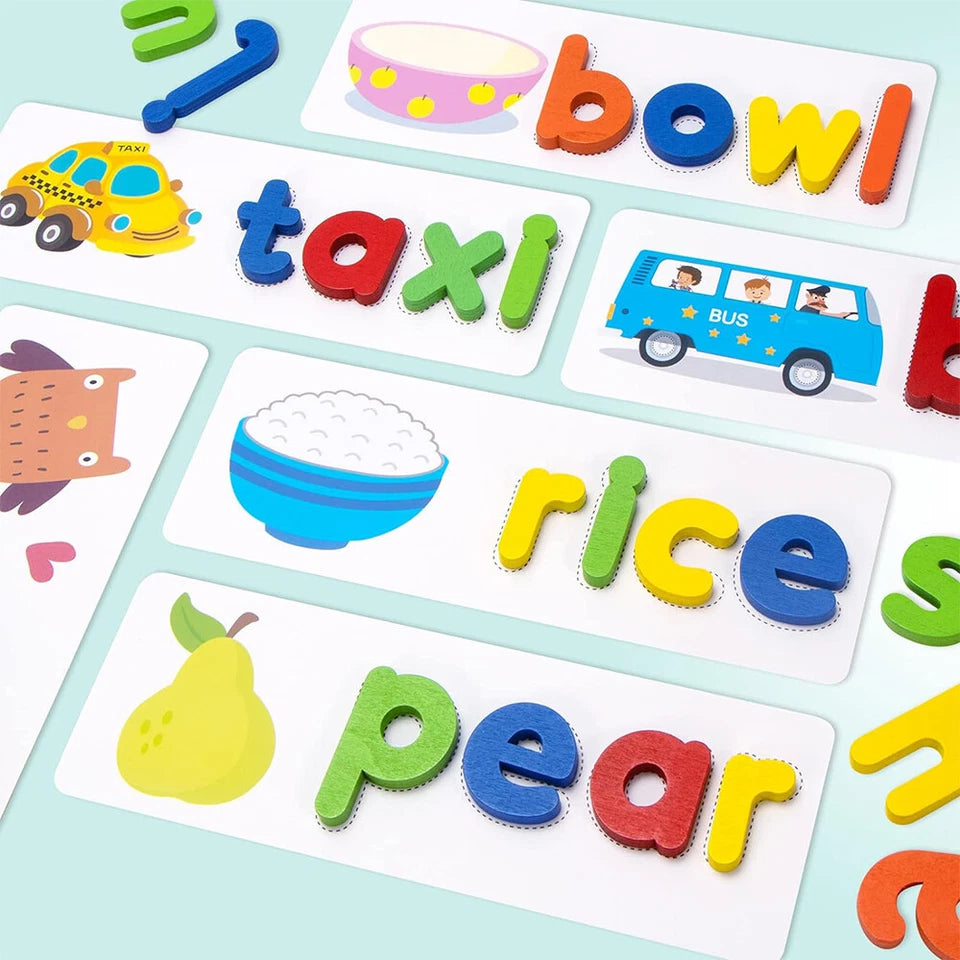 Kitcheniva Kids Flash Cards Spelling Games Learning Toys