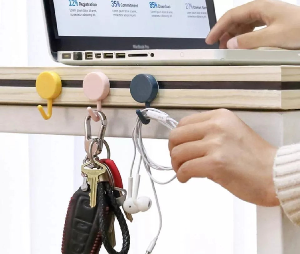 Kitcheniva Heavy Duty Self Adhesive Wall Hooks 10 Pcs