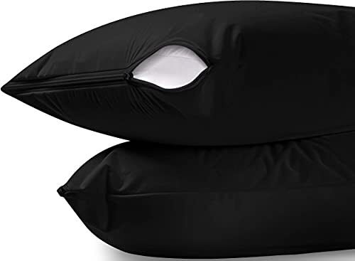 Kitcheniva Bedding Bug Proof Zippered Pillow Encasement Waterproof