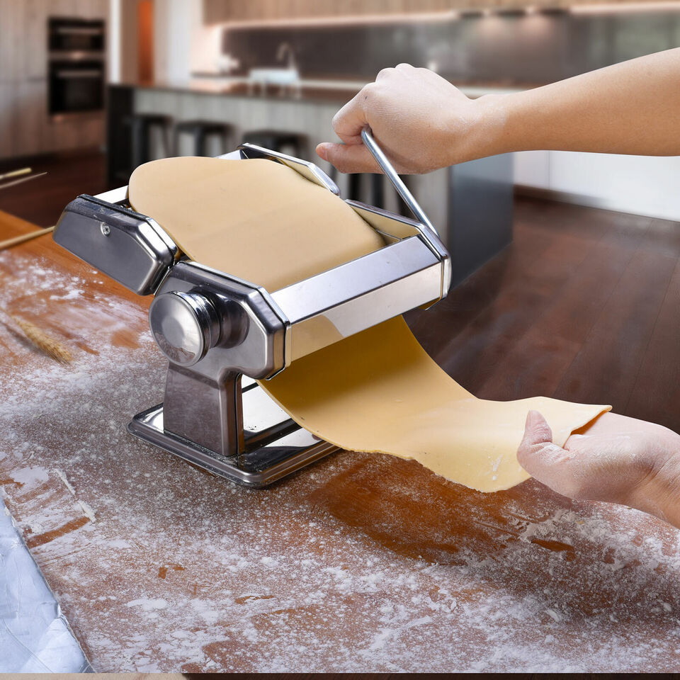 Kitcheniva Stainless Steel Fresh Pasta Maker Roller Machine