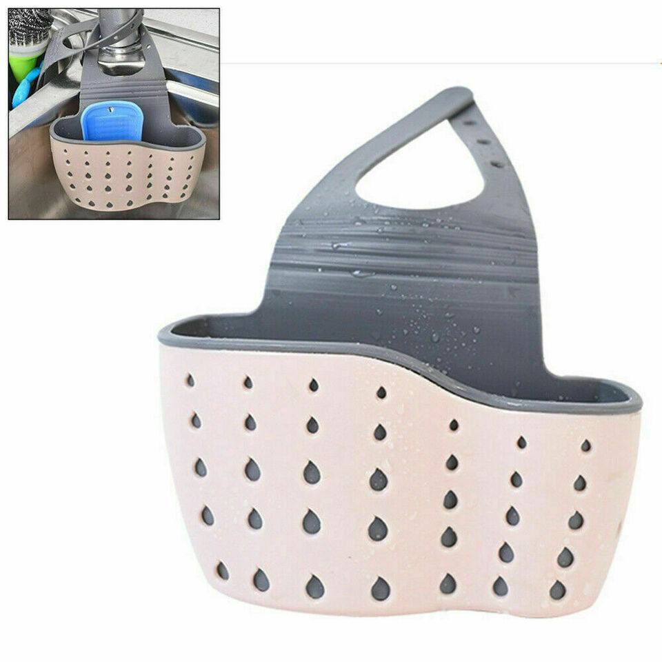 Kitcheniva Kitchen Organizer Sink Caddy Basket Dish Cleaning Sponge Holder