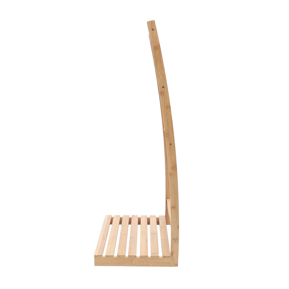 Kitcheniva Freestanding Bamboo Bathroom Towel Rack