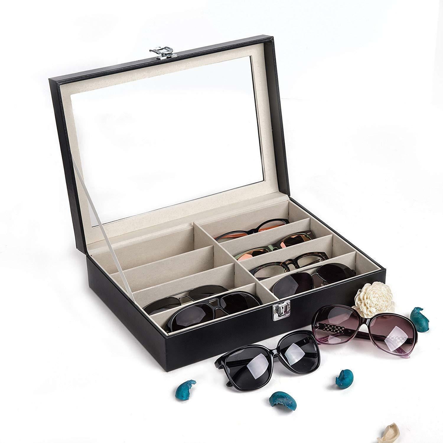 Kitcheniva PU Display Storage Case Box Organizer For Sunglasses