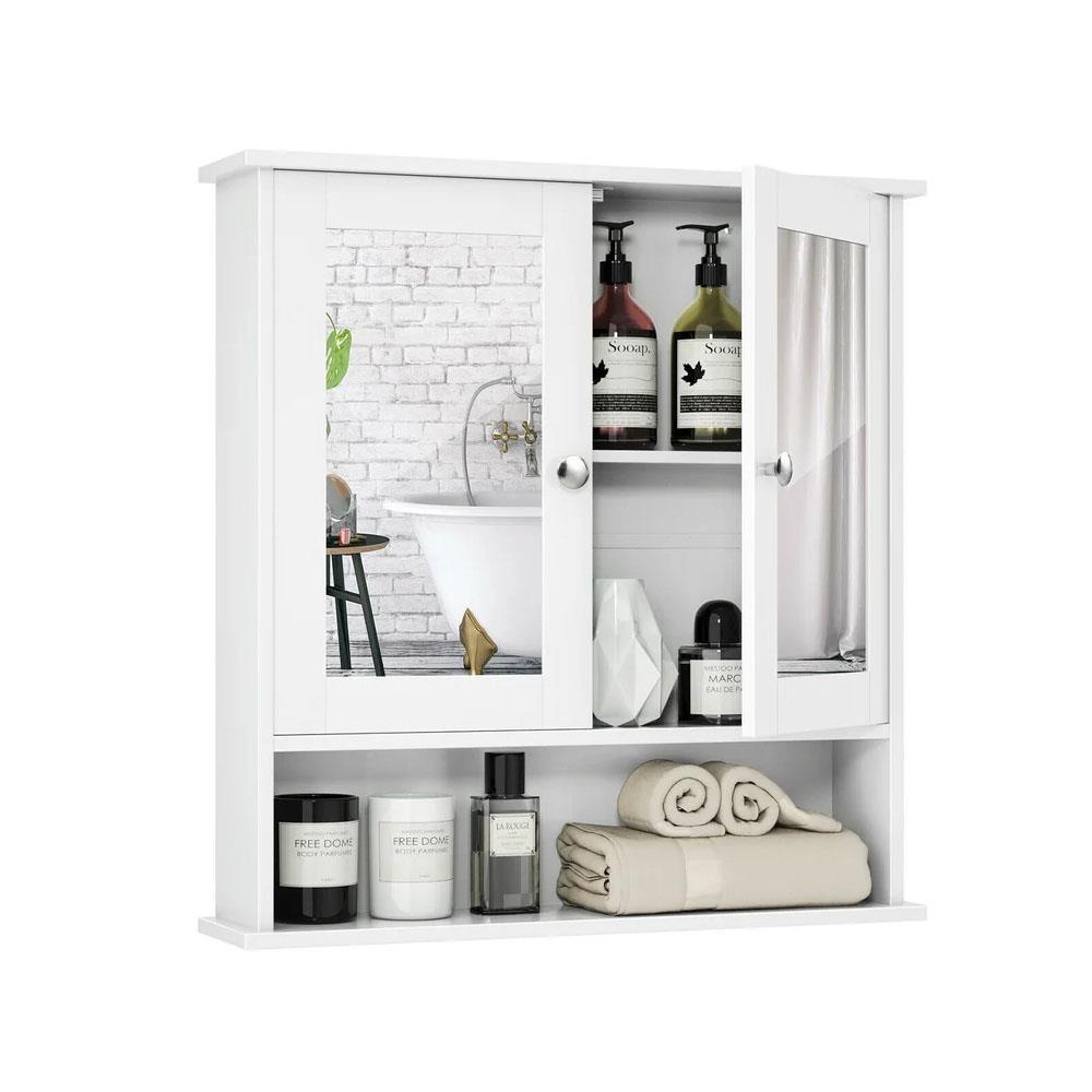 Kitcheniva Bathroom Wall Mounted Cabinet Cupboard One/Double Door