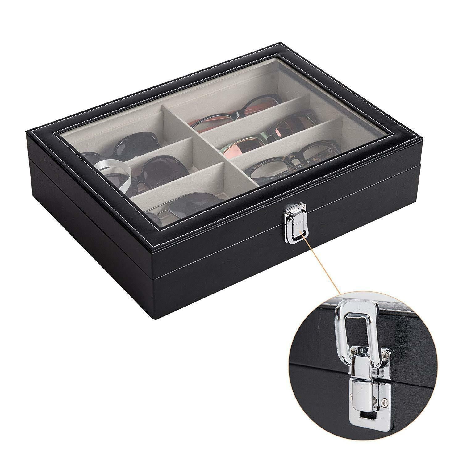 Kitcheniva PU Display Storage Case Box Organizer For Sunglasses