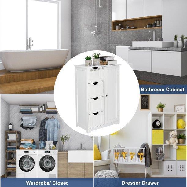 Kitcheniva Bathroom Wall Mounted Cabinet Cupboard One/Double Door