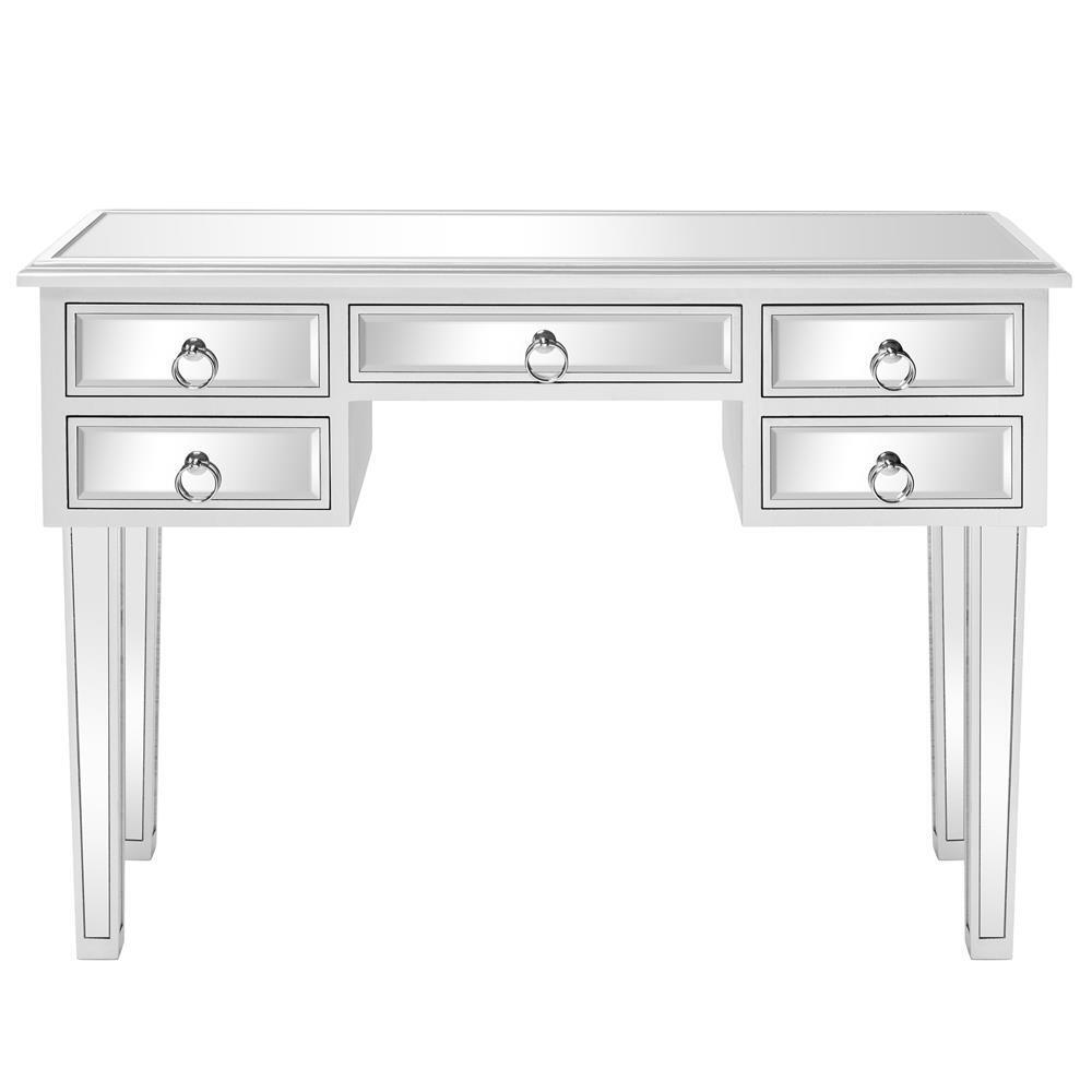 Kitcheniva 5 Drawer Mirrored Vanity Make-Up Desk Console Dressing