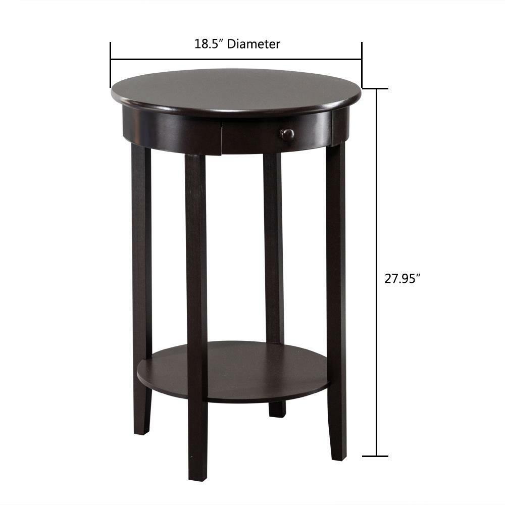 Kitcheniva Round End Table Chairside Side Sofa Accent