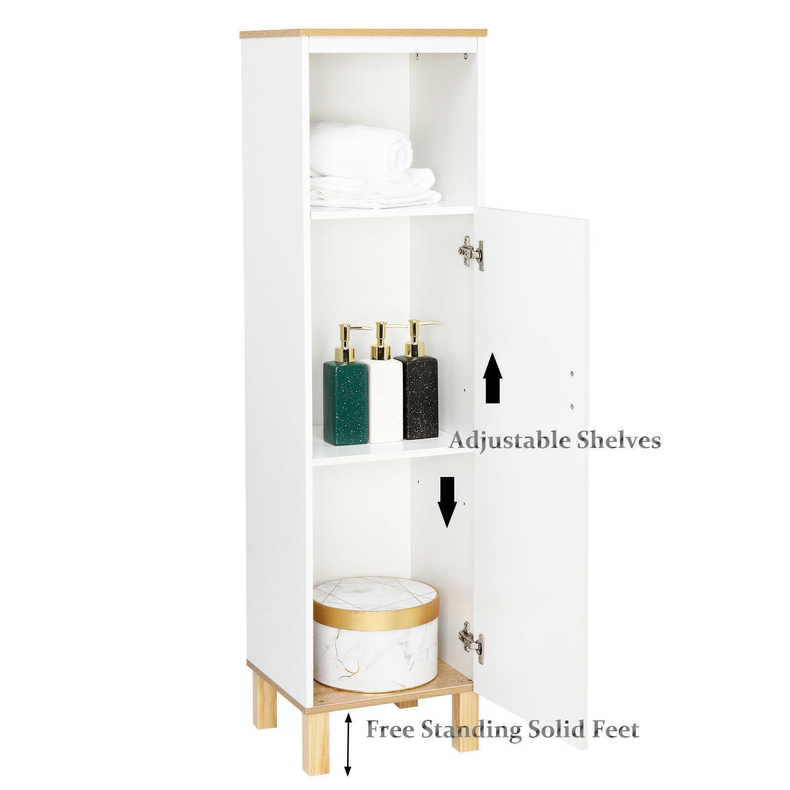 Kitcheniva Bathroom Storage Cabinet Floor Standing Toilet Home