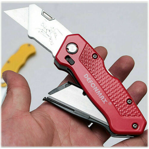 Folding Utility 5 Blades Heavy Duty Box Cutter