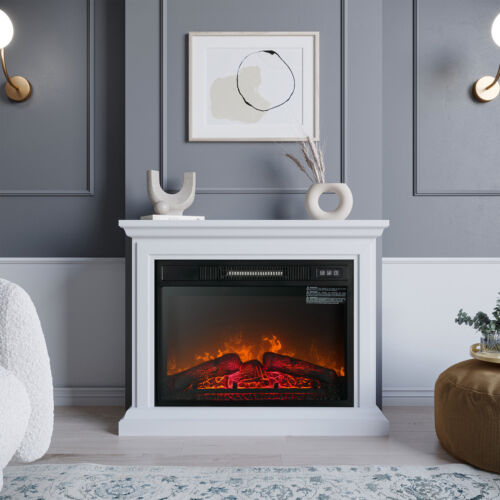 Electric Quartz Infrared Fireplace Heater