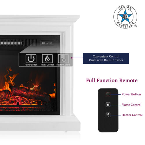 Electric Quartz Infrared Fireplace Heater