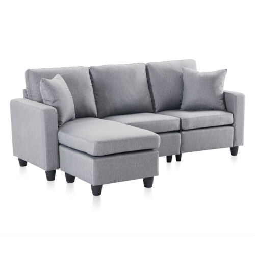 L shaped Couch 3-Seat Sectional Sofa