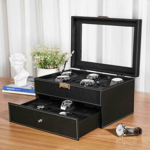 Kitcheniva 20 Slot PU Leather Watch Box