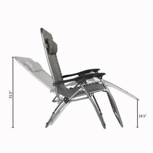 Kitcheniva Oversized Zero Gravity Folding Outdoor Chair