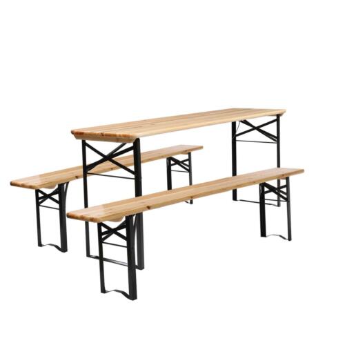 Kitcheniva 3-Piece Outdoor Wood Picnic Table Dining Set