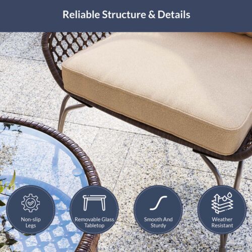 Rattan Wicker Patio Furniture Set