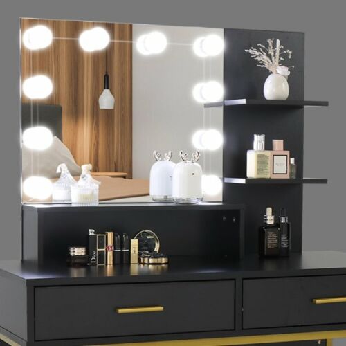 10-LED Lighted Mirror Bedroom Dressing Table