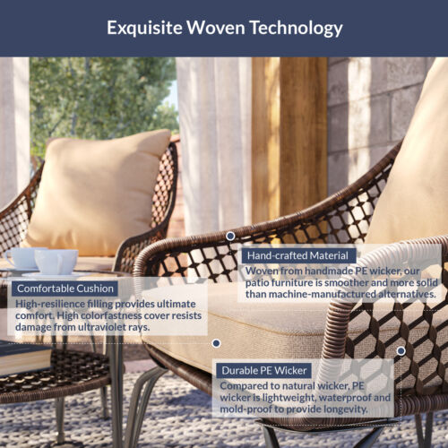 Rattan Wicker Patio Furniture Set