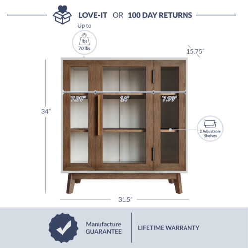 Modern Curio Cabinet/ Sideboard for Living Room