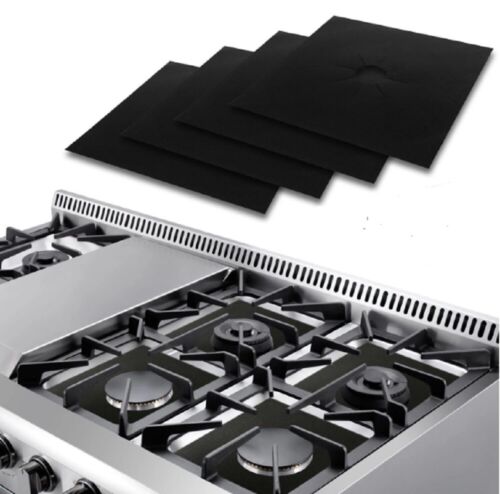 4-Pcs Gas Range Stove Top Burner Protector