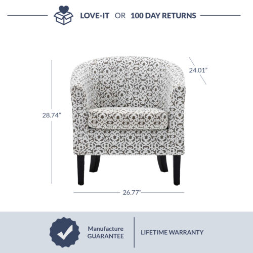 Kitcheniva Upholstered Barrel Chair