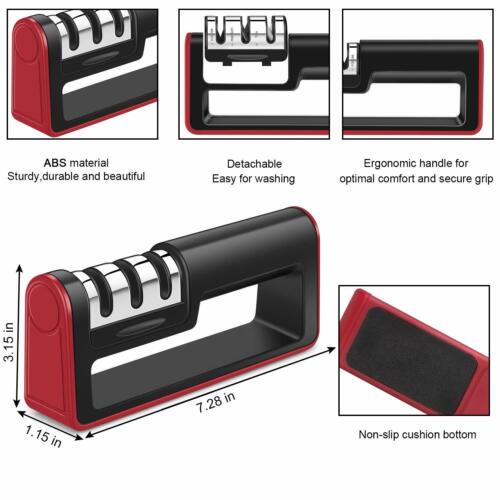 Knife Sharpener 3 Stages Hard Carbide